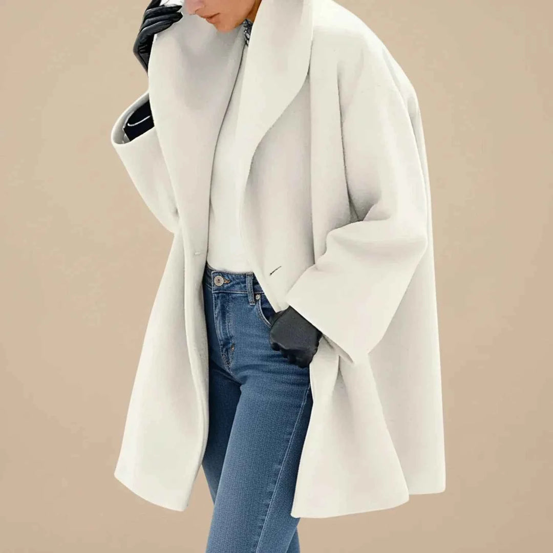Women's Mid-Length Winter Coat White