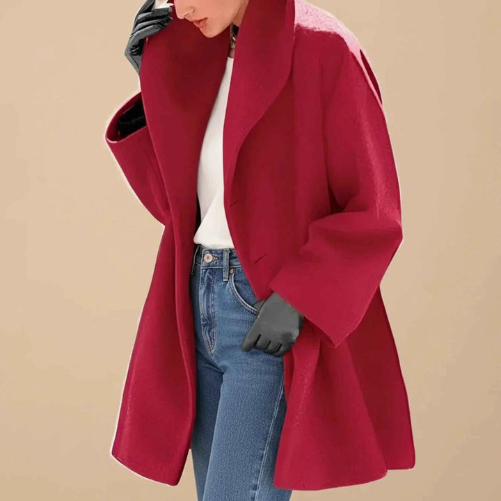 Women's Mid-Length Winter Coat Red