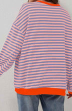 Women's Acrylic Striped Sweater Winter Essential Knitwear