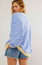 Women's Acrylic Striped Sweater Winter Essential Knitwear
