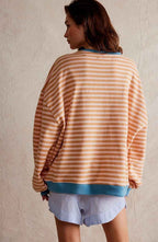 Women's Acrylic Striped Sweater Winter Essential Knitwear