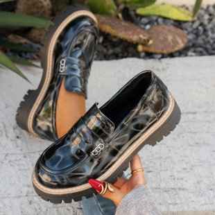 Women's Modern Thick Sole Loafers Gray