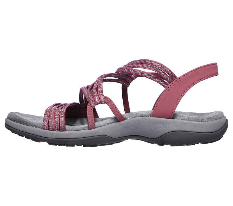 Women's Multi-Strap Sports Sandals with Contoured Insole Pink