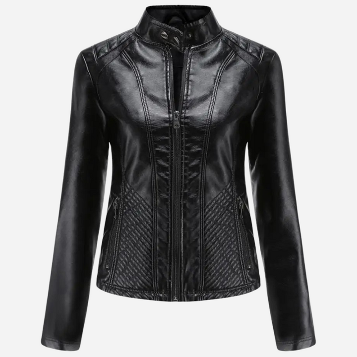 Women's Mystique Leather Jacket - Stylish & Durable Outerwear