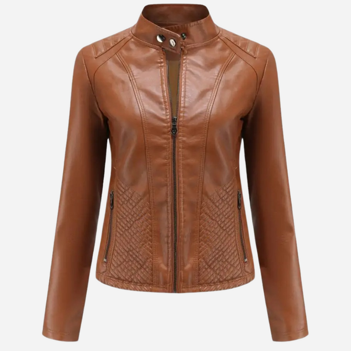 Women's Mystique Leather Jacket - Stylish & Durable Outerwear