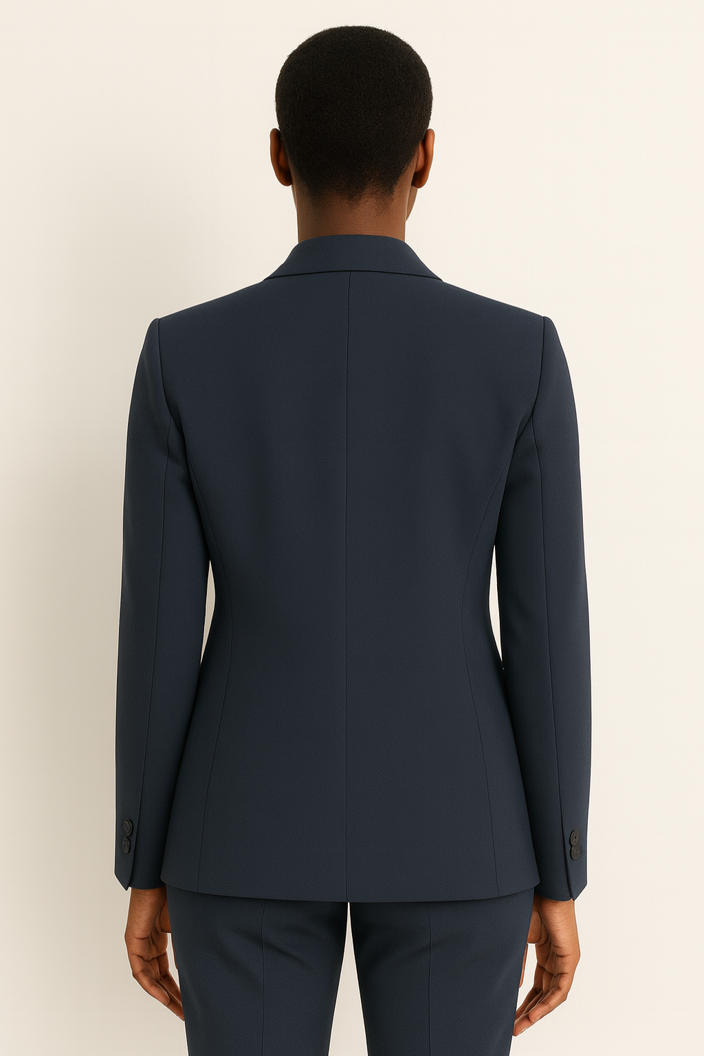 Women’s Tailored Straight‑Leg Trousers & Blazer Suit Set