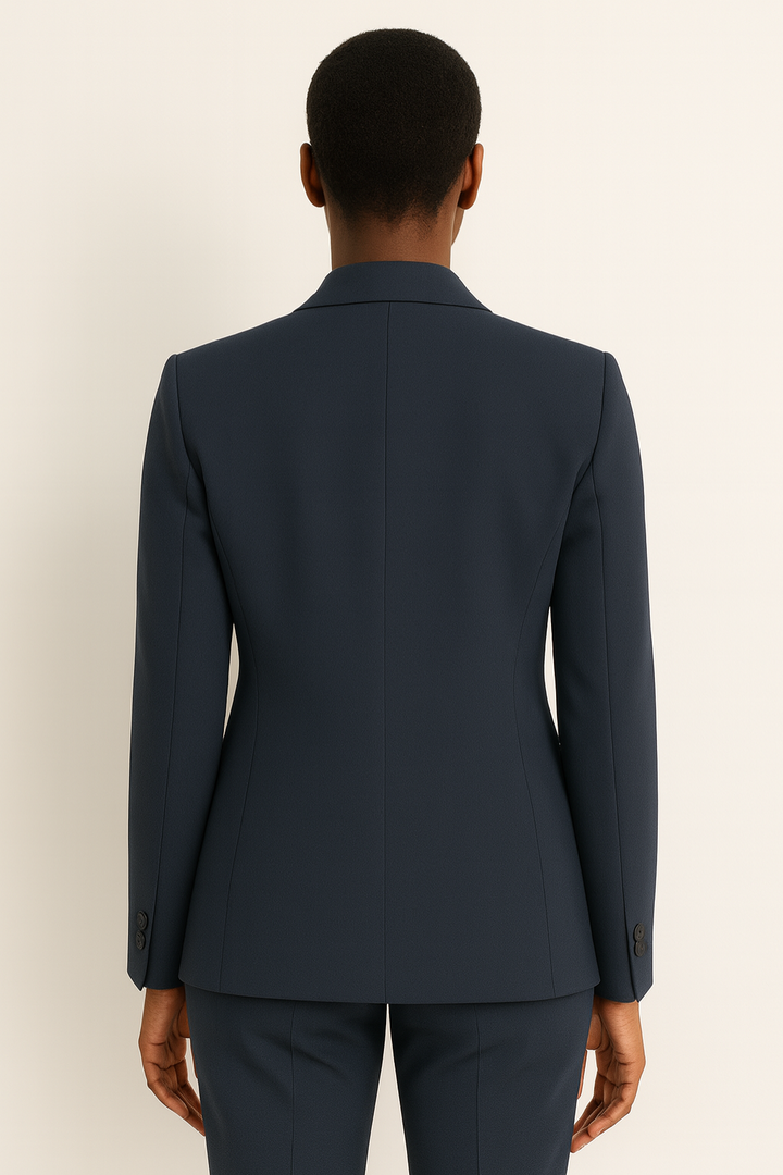 Women’s Tailored Straight‑Leg Trousers & Blazer Suit Set