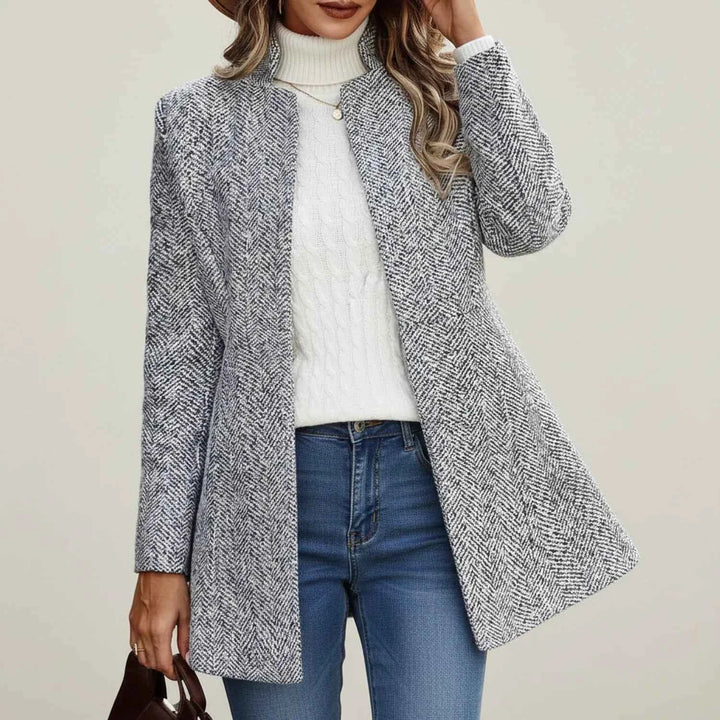 Women's Open Front A-Line Jacket Gray