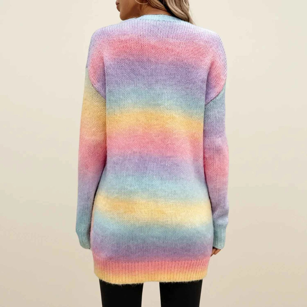 Women's Open-Front Long Cardigan Sweater