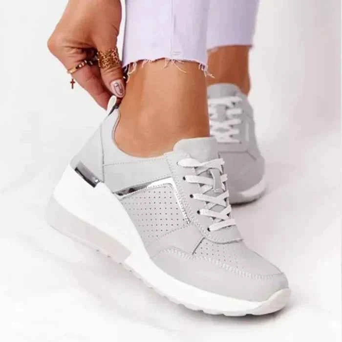 Women's Orthopedic Sneakers – Leather Comfort Walking Shoes