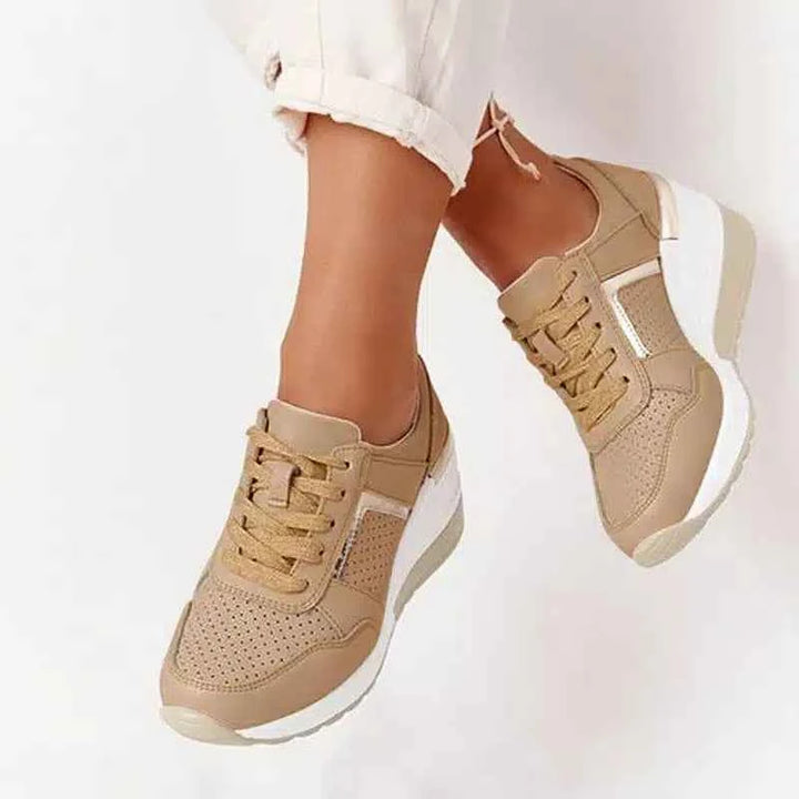 Women's Orthopedic Sneakers – Leather Comfort Walking Shoes