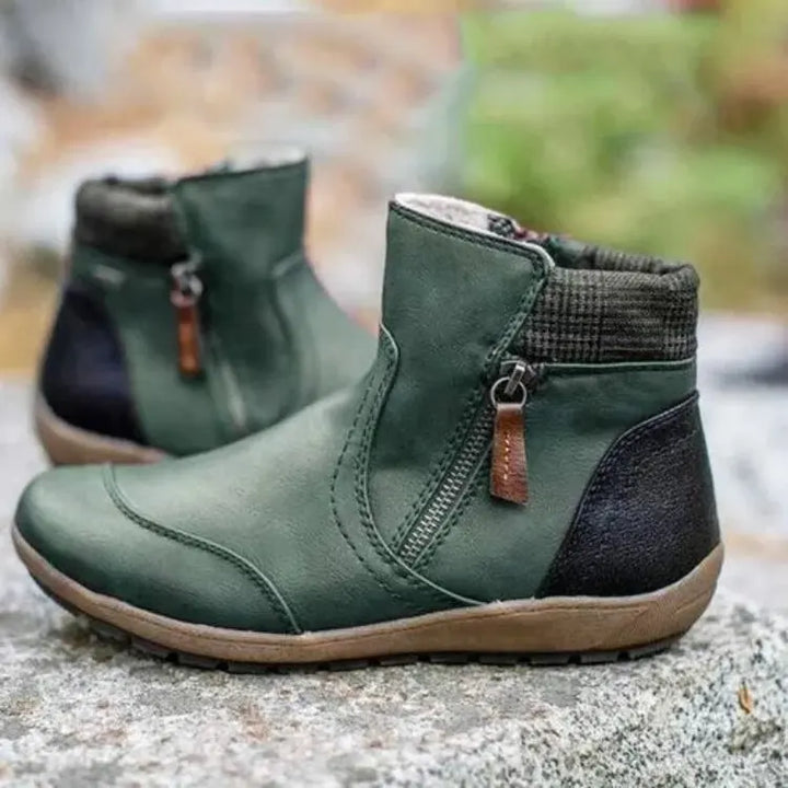 Women's Waterproof Orthopedic Ankle Boots – Ultimate Comfort Green
