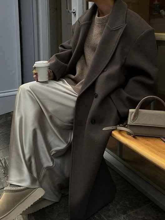 Women's Oversized Coat - Stylish and Comfortable Outerwear Brown (Only 4 in Stock)