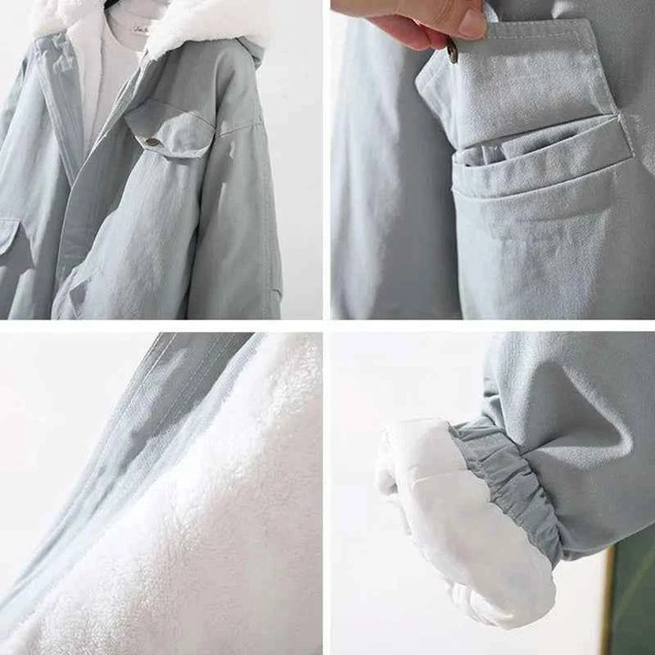 Women's Oversized Cotton Hoodie Jacket