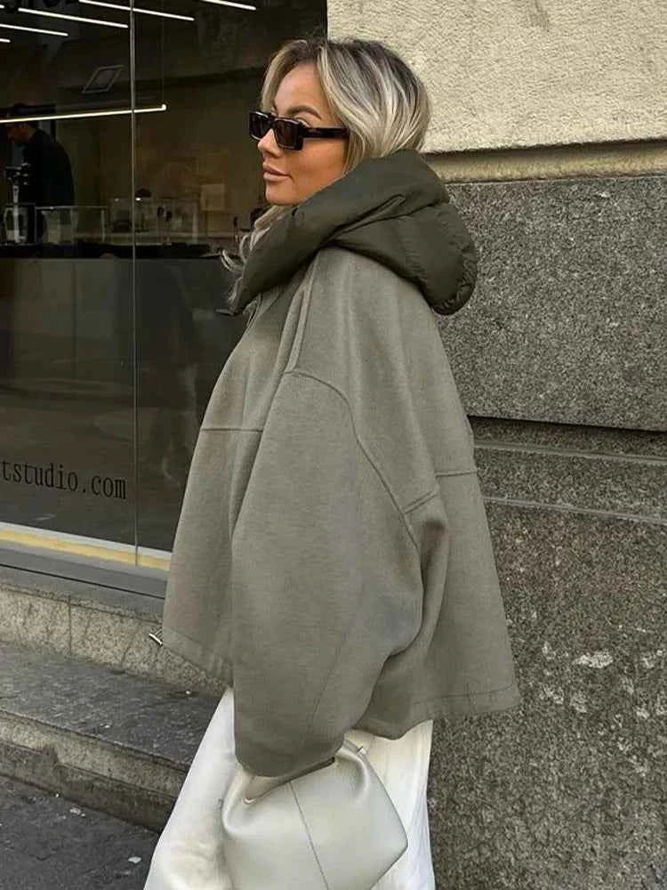 Womens Oversized Hooded Jacket