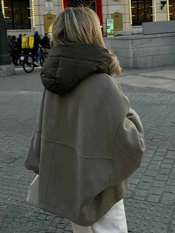 Womens Oversized Hooded Jacket