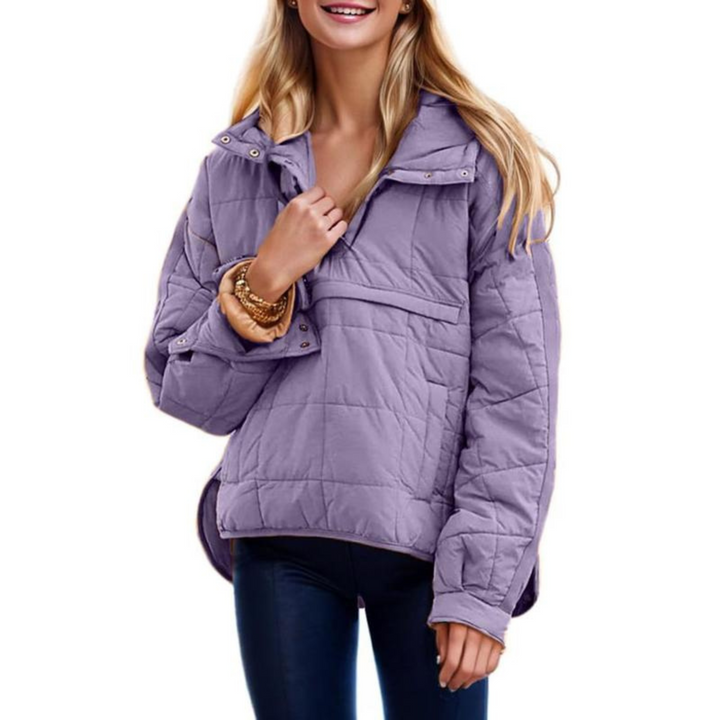 Women's Oversized Hooded Jacket Purple