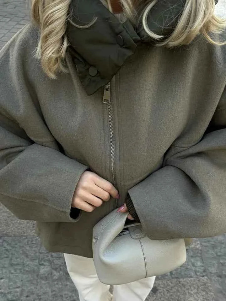 Womens Oversized Hooded Jacket