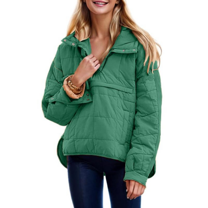 Women's Oversized Hooded Jacket Green