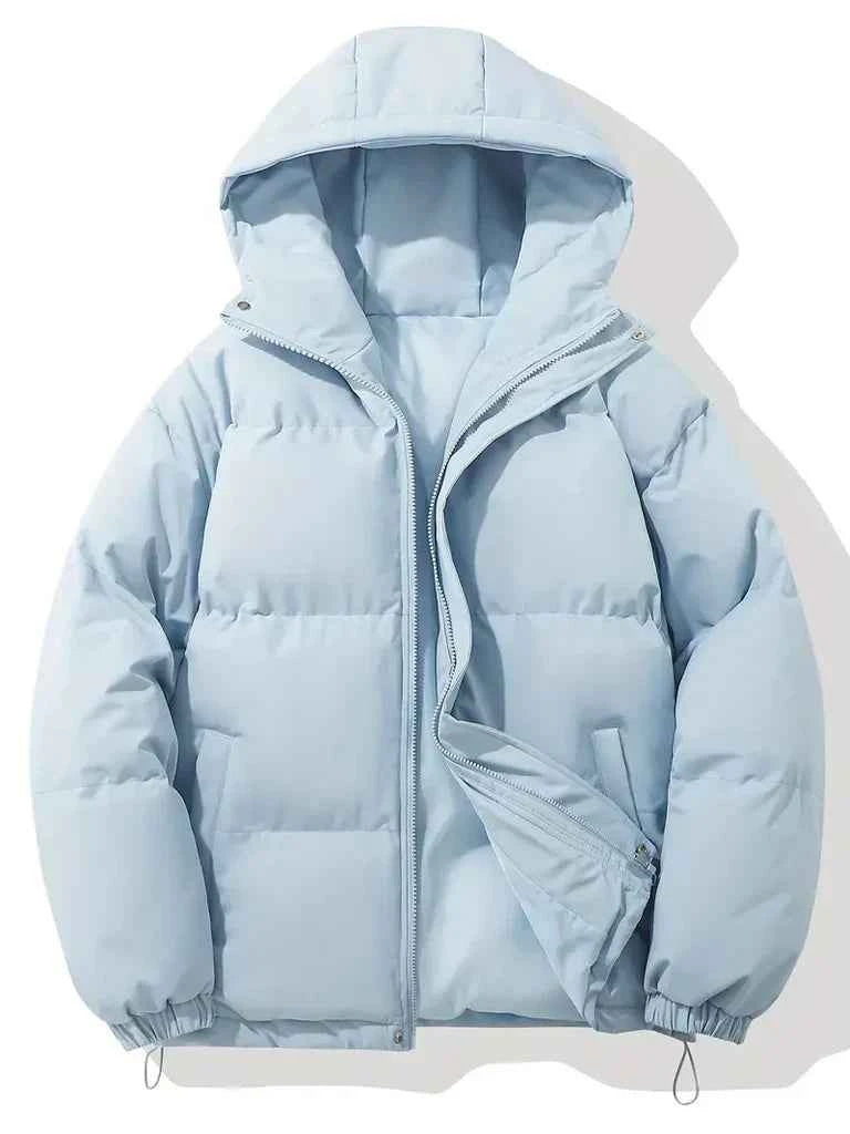 Women's Oversized Hooded Jacket – Padded & Windproof – Casual Outdoor Wear