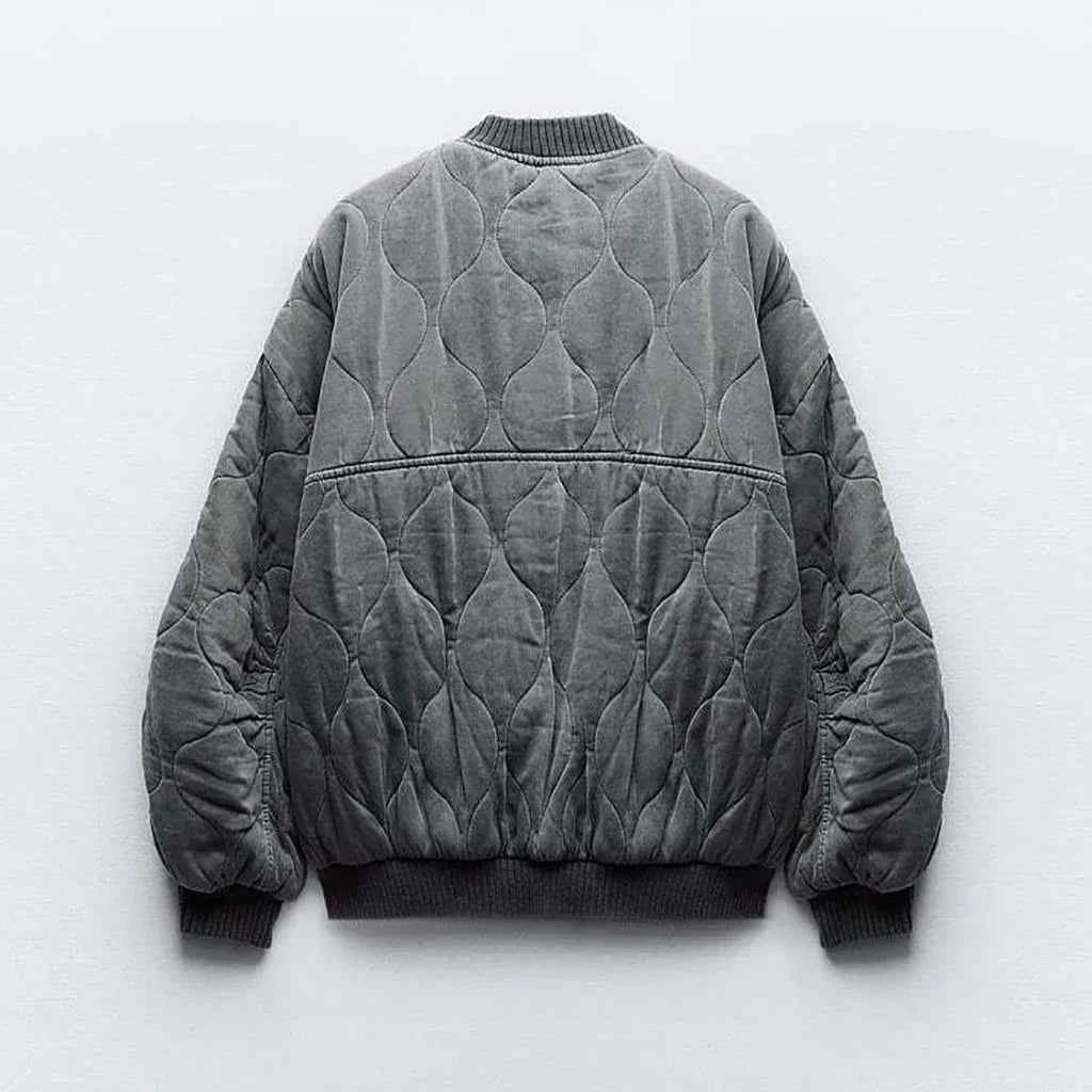 Women's Oversized Padded Jacket - Casual Warmth & Comfort