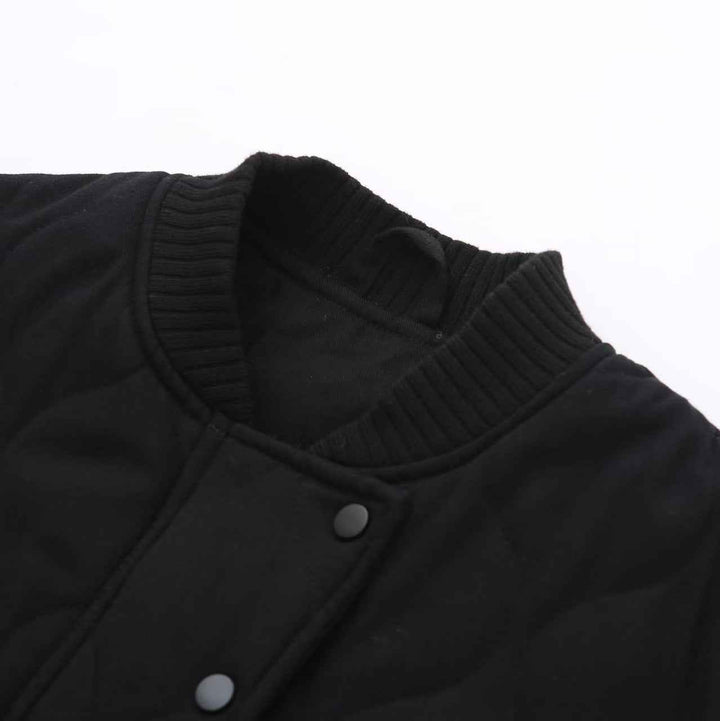 Women's Oversized Quilted Bomber Jacket - Stylish & Warm