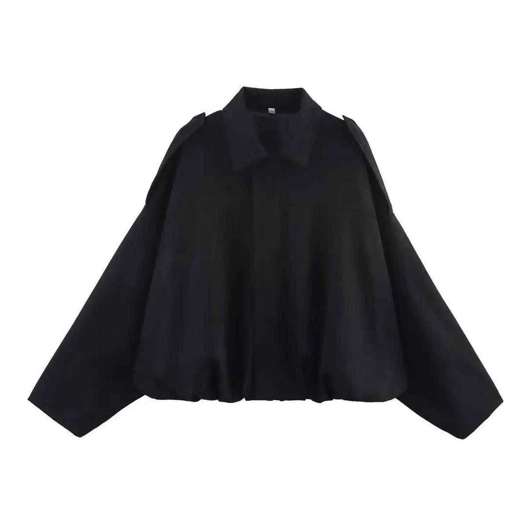 Women's Oversized Suede Bomber Jacket - Stylish & Comfortable Outerwear 6