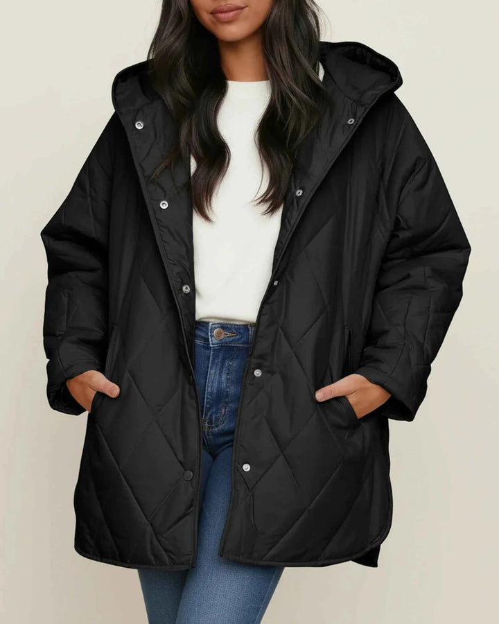 Women's Oversized Winter Jacket Black