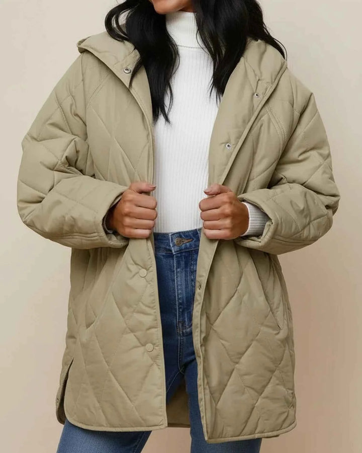 Women's Oversized Winter Jacket Light Green