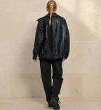 Women's Polyester Oversized Zip-up Jacket Winter Essential