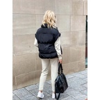 Women's Quilted Relaxed Fit Padded Vest Winter Essential