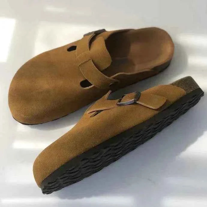 Women's Premium Leather Sandals Brown