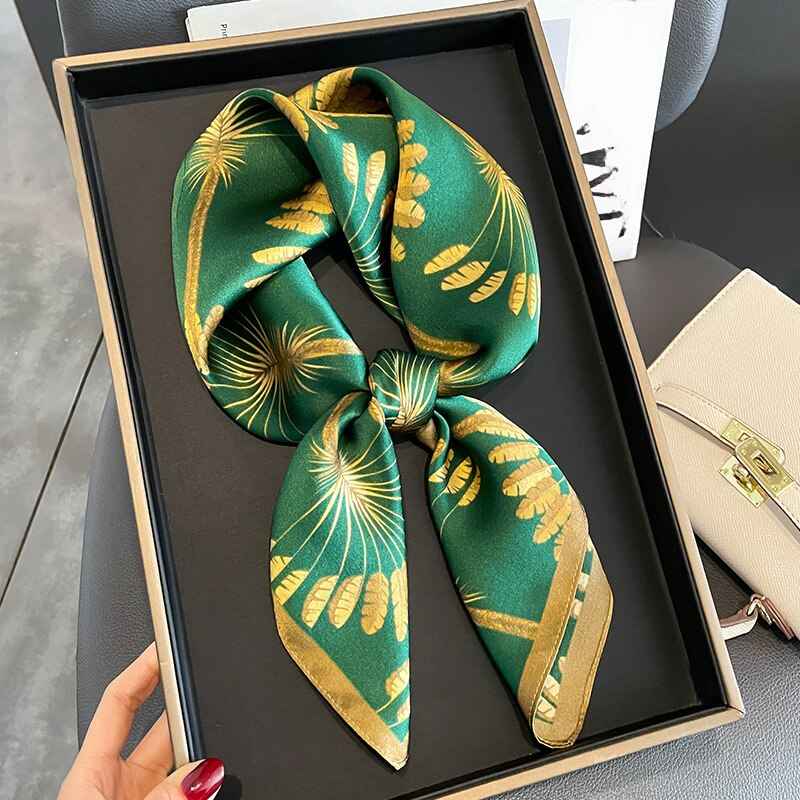 Women's Pure Silk Scarf - Elegant and Luxurious Accessory Medium
