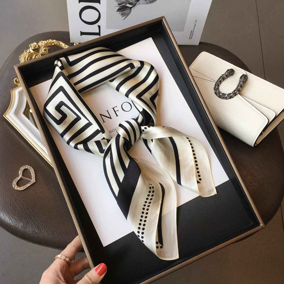 Women's Pure Silk Scarf - Elegant and Luxurious Accessory Default Title