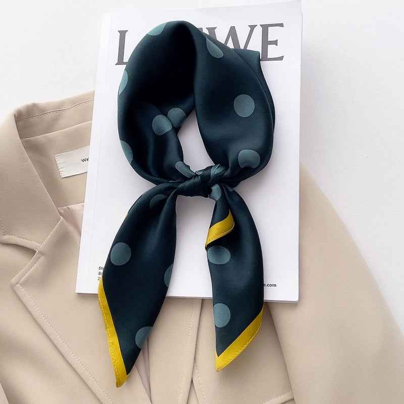 Women's Pure Silk Scarf - Luxurious and Stylish Accessory Blue Medium