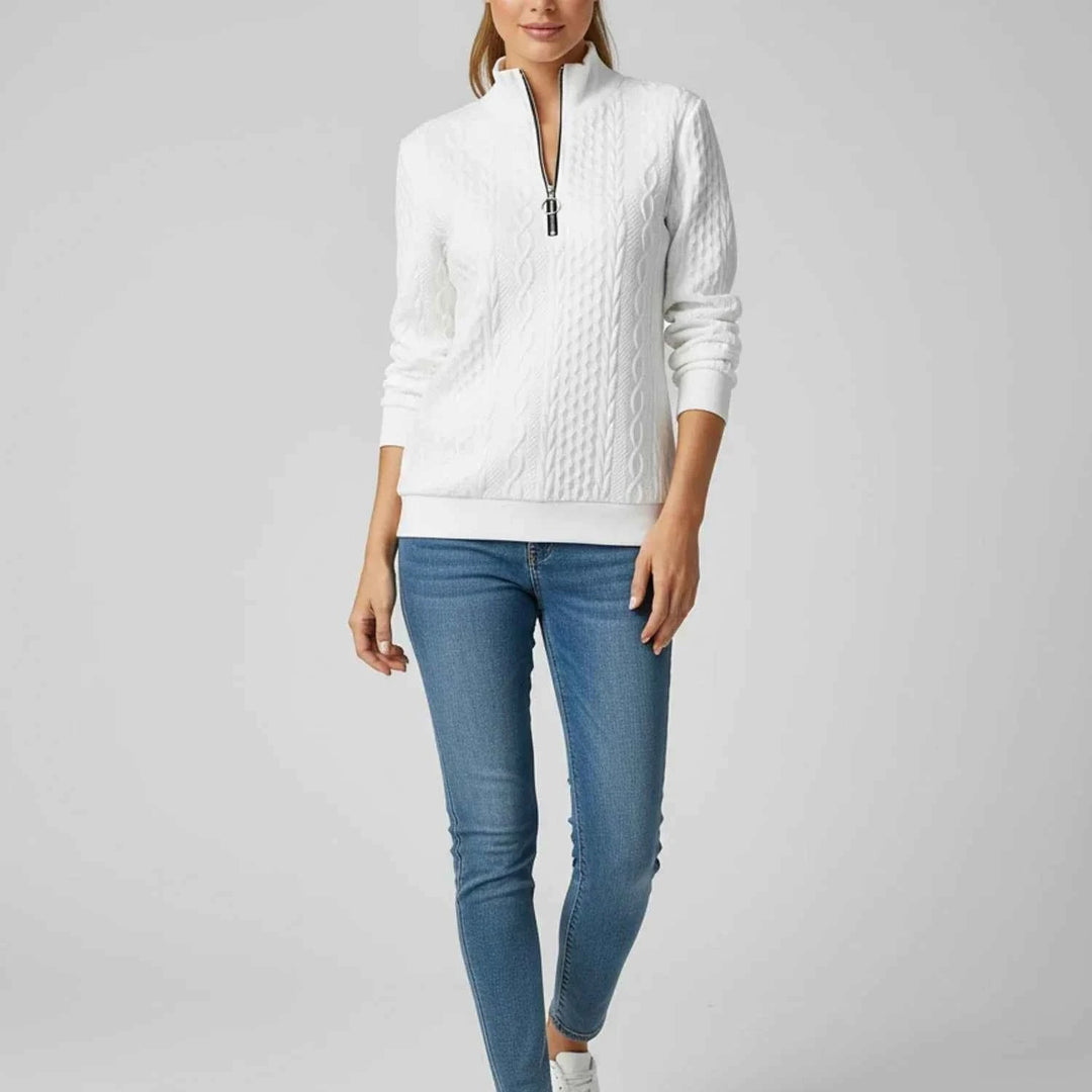 Women's Quarter Zip Sweater
