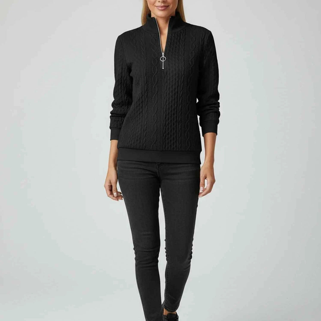 Women's Quarter Zip Sweater