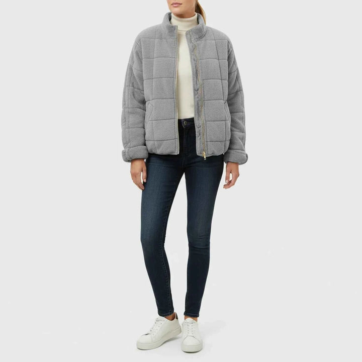 Women's Quilted Bomber Jacket