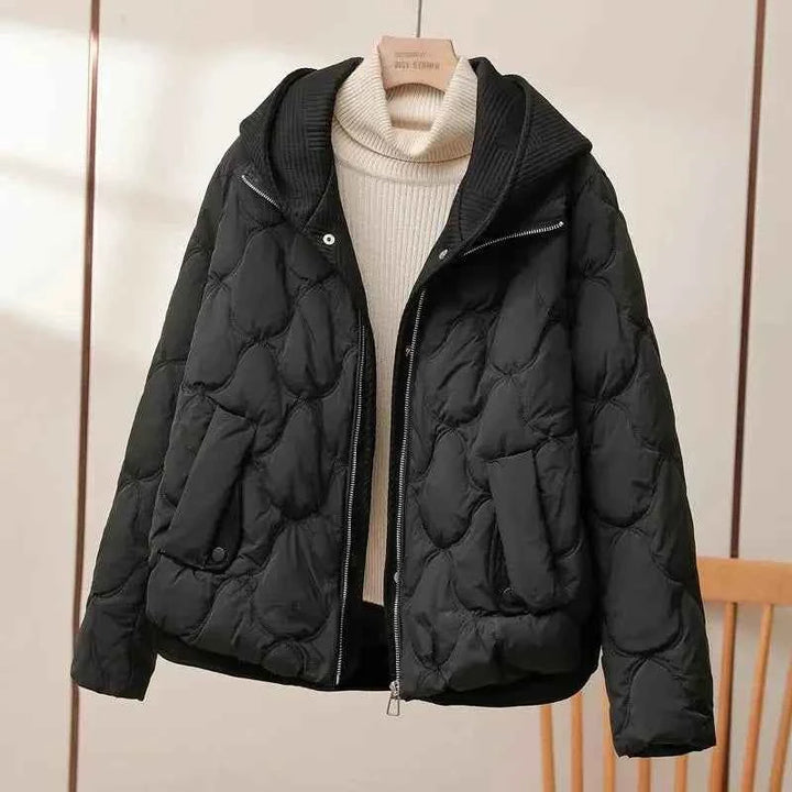 Women's Quilted Puffer Jacket Black