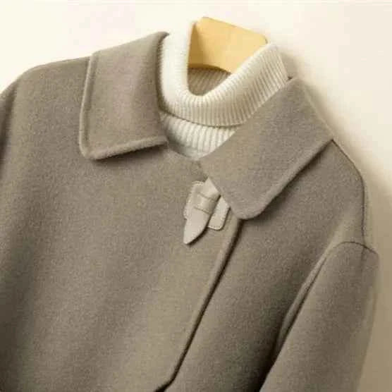 Women's Relaxed Fit Belted Wrap Coat