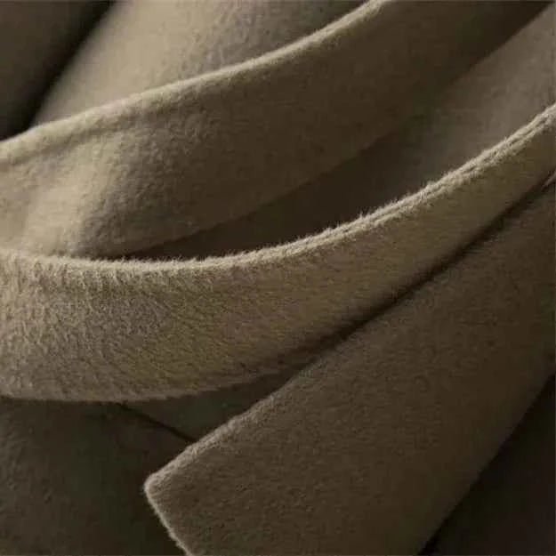 Women's Relaxed Fit Belted Wrap Coat