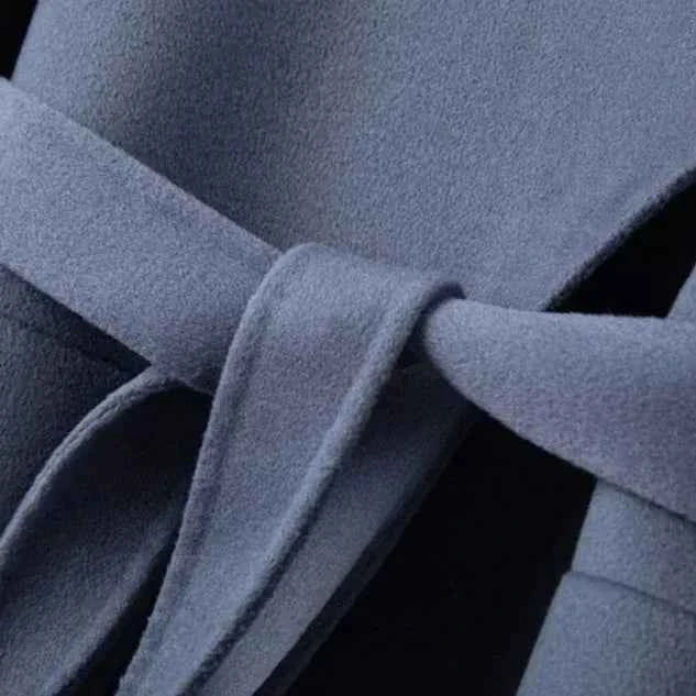 Women's Relaxed Fit Belted Wrap Coat