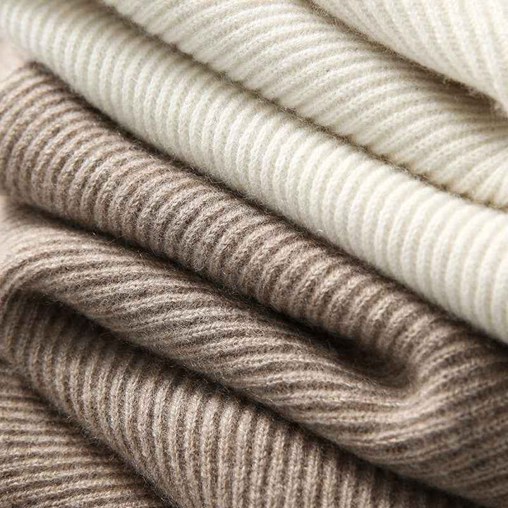 Women's Relaxed Fit Hooded Sweater | Ribbed Drawstring Hip-Length Design