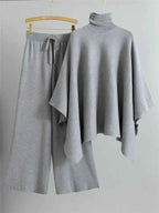 Women's Turtleneck Relaxed Fit Turtleneck Winter Essential Grey One Size