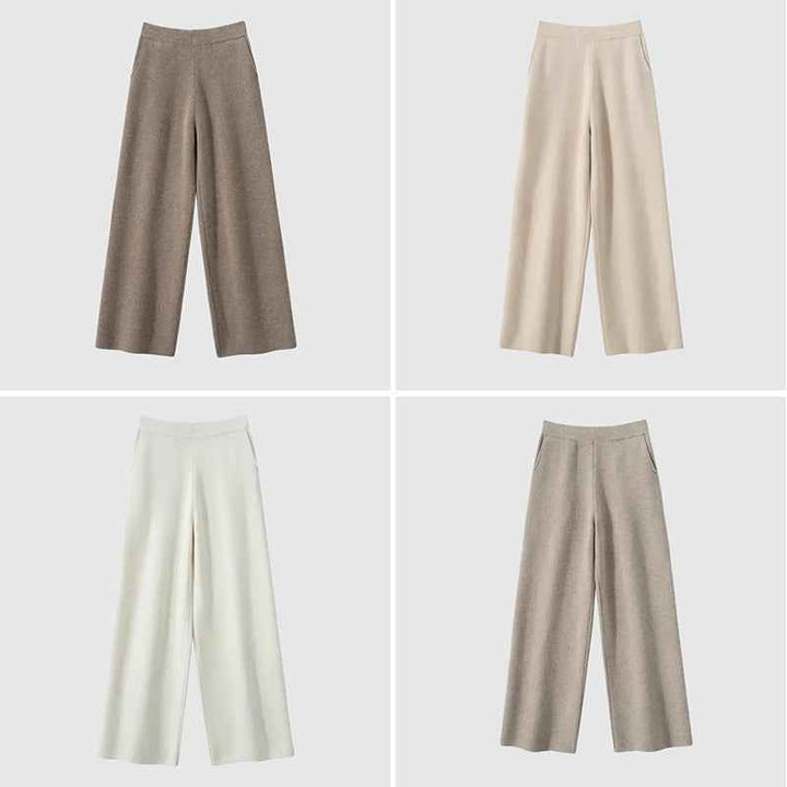 Women's Relaxed Fit Wide Leg Pants | Solid Full-Length Style All 4 Colors (Buy 3 Get 1 Free)