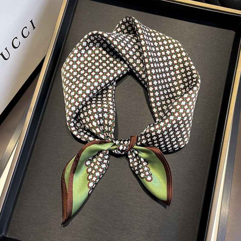 Women's Silk Dot Scarf - Lucca Style Medium