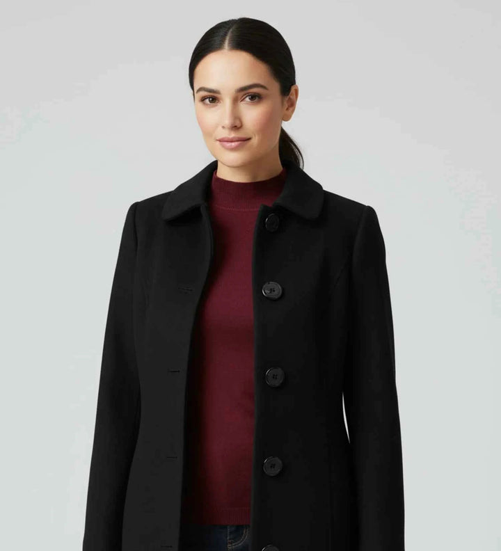 Women's Single Breasted Winter Trench Coat