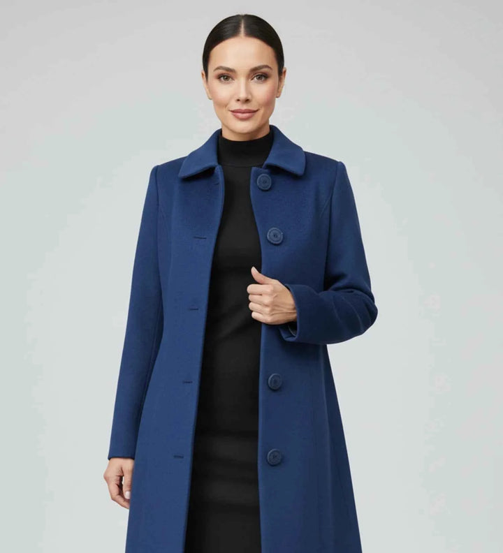 Women's Single Breasted Winter Trench Coat