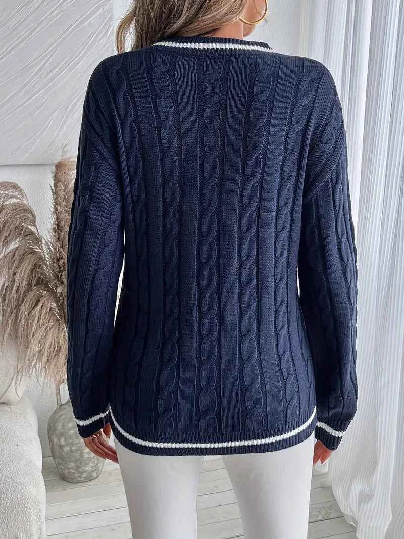 Women's Soft Knit V-Neck Sweater