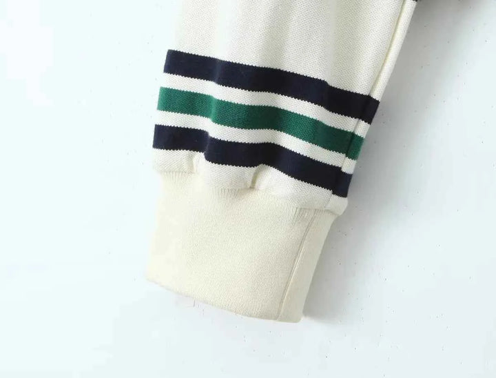 Women's Striped Polo Shirt - Riviera Style